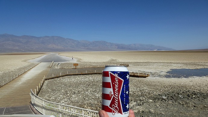 Sure, it’s a joke photo, but it’s also a good photo, and a great use of the Stars and Stripes. The main scene with the landscape and the person in the background is solid, but monotonous. The can gives it both life and a real subject. Author: Jaryn78