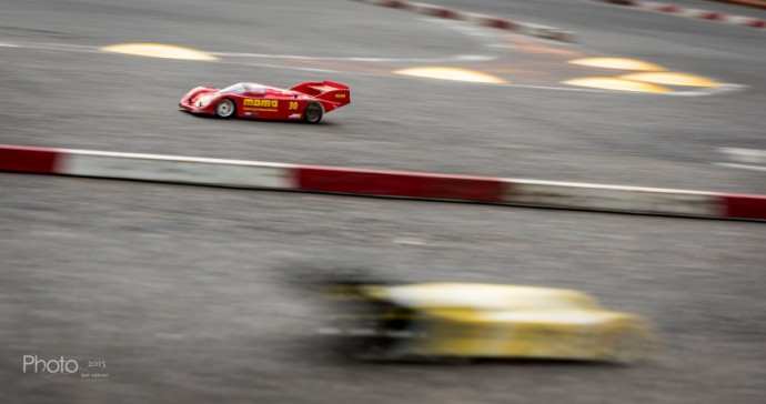 This picture could practically be from an actual car race. But it’s just a model car. This is a wonderfully executed example of the technique called panning. Photo: Leni Valkovi