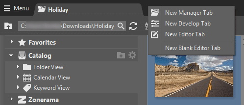 The tabs now behave like in a Web browser—a new tab only opens when you want it to.