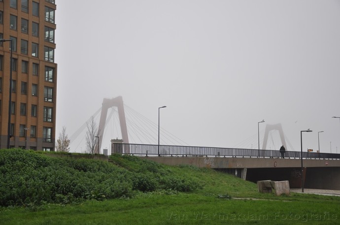 Despite the dreary atmosphere, this well-balanced photo shows off how the structures we build can be beautiful. Photo: Van Warmerdam