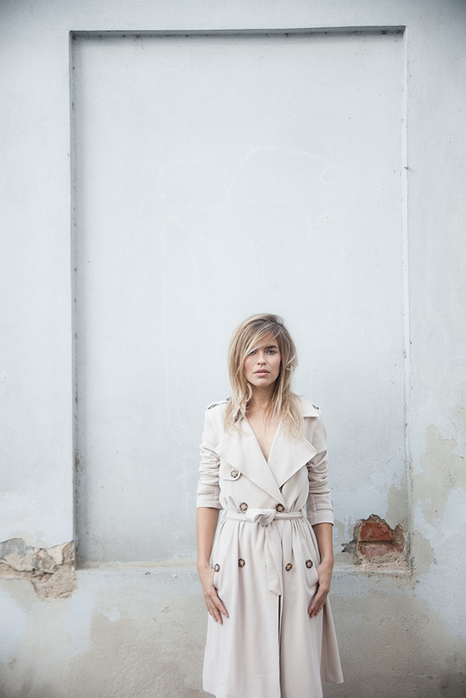 Here a recess in the wall is used as a frame.