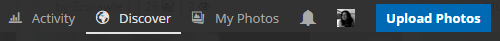 To reach the Picasa import function, first click Upload Photos.