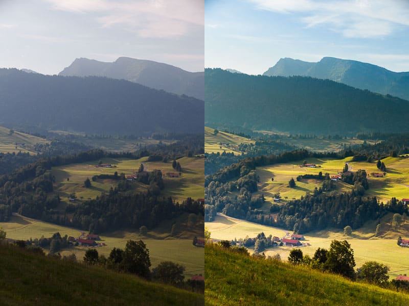 An edited photo vs. the unedited version. Canon 5D Mark III, Canon EF 70-200/2.8 II, 1/160 s, f/11, ISO 320, focal length 95 mm