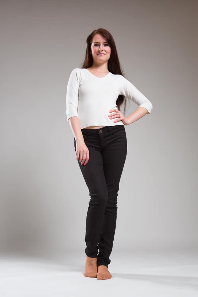 Shooting from around ground level, below my knees.