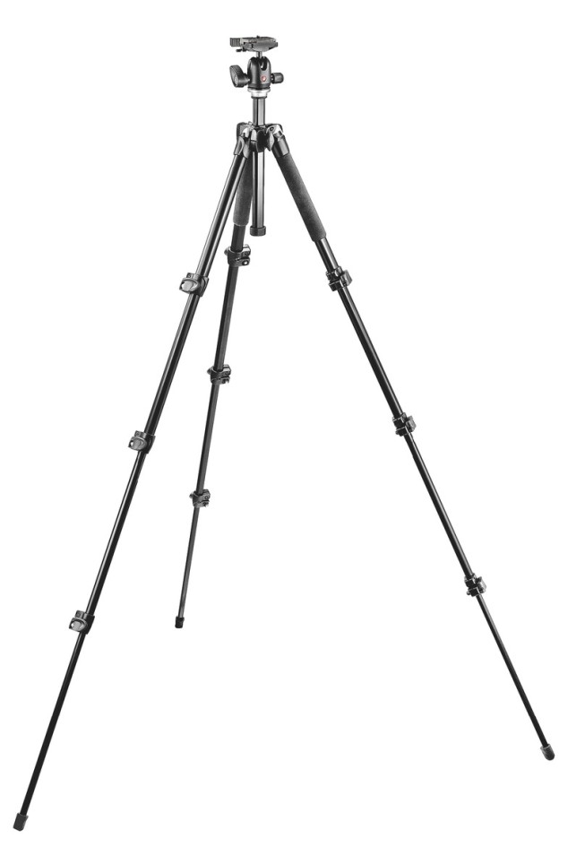 Use a tripod when shooting in the dark. Photo: Manfrotto