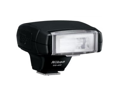 The Nikon SB400 is among the smallest flash units on the market