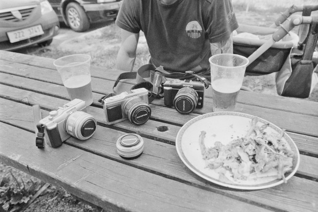 Picture taken to black and white film. Nikon FM2, AF Nikkor 24 mm F2.8D and AF Nikkor 50 mm F1.8D, Ilford Pan 400