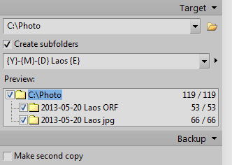 Renaming subfolders.