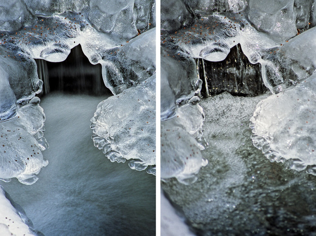 Notice here how fundamentally changing exposure time affects the final picture. Nikon F80, Sigma 70–300 mm F4.0–5.6 APO DG Macro, slide. Photo: Ivo Prümmer