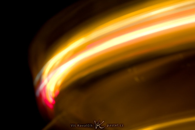 A carousel in action. Note the very high f-number and the long exposure. Canon EOS 5D Mark II, EF Canon EF 70–200 mm f/2.8L II IS USM, 1.3 s, f/16, ISO 100, focus 136 mm. Photo: Vít Kovalčík