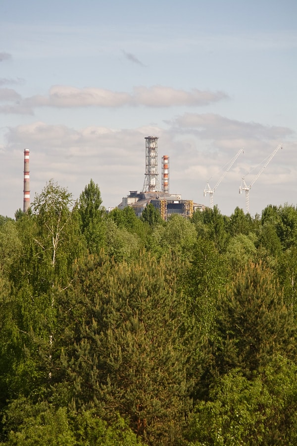 A view from the Bridge of Death into the power plant.