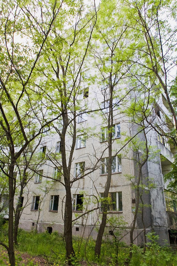It’s not safe to actually go inside these buildings.