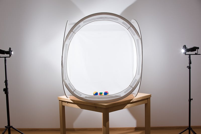 A diffusion box setup.