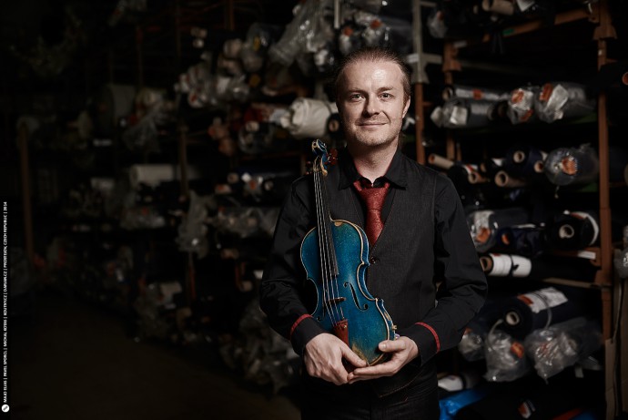 A photo of violinist Pavel Sporcl, nationally-famous within his home country, the Czech Republic.