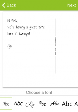 We would tell you to write something original... but you’ll be original enough just by sending a paper postcard in this day and age. Your family and friends will definitely appreciate it!