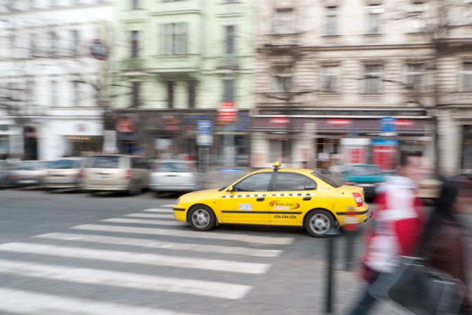 Panasonic Lumix DMC-LX3, 1/30 s, F8, ISO 80, 5.1 mm focus (24 mm equivalent) Expressing motion through panning. The lens actively follows the car’s motion during the exposure. That leaves the car sharp relative to its surroundings. 