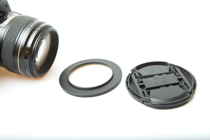 Adapter ring and cover.