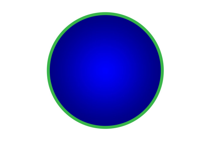 A shape expressed using vector graphics.