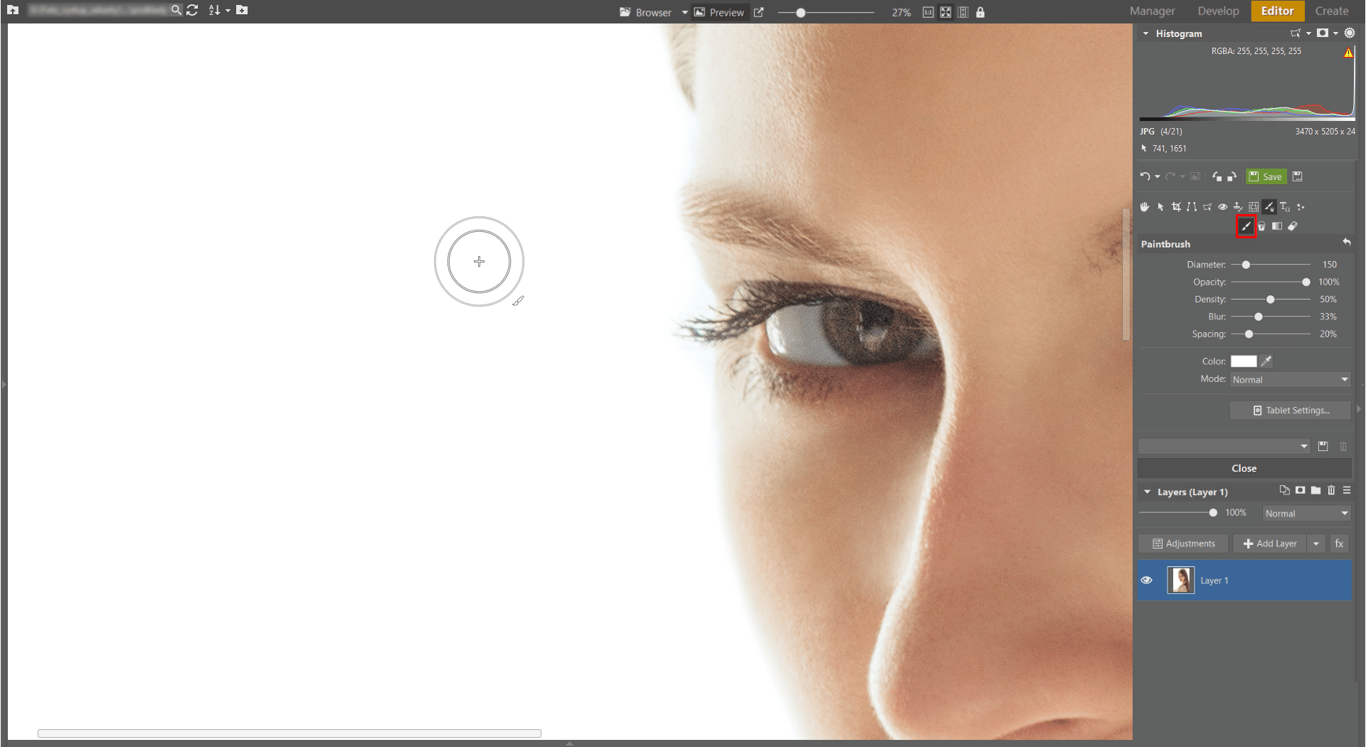 Learn to Create a Double Exposure Effect in ZPS - coloring background