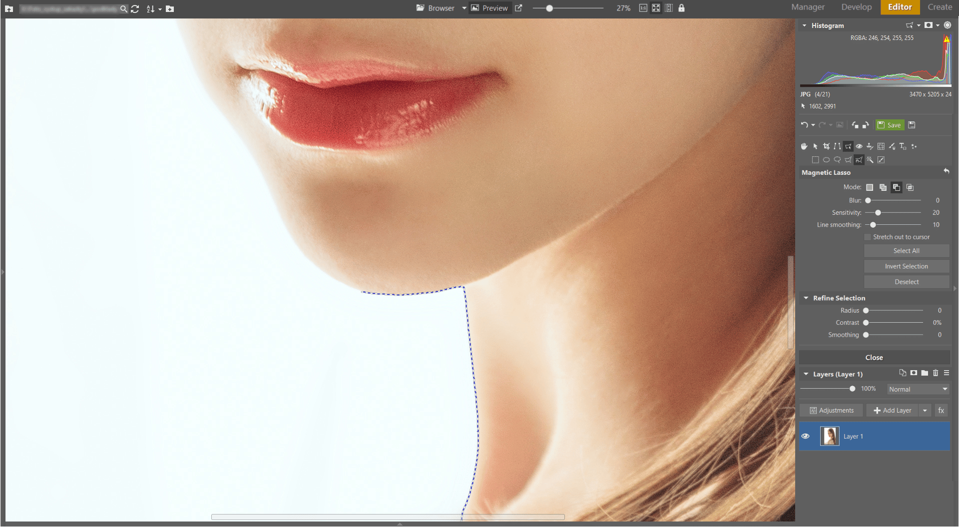 Learn to Create a Double Exposure Effect in Zoner Studio - removing background