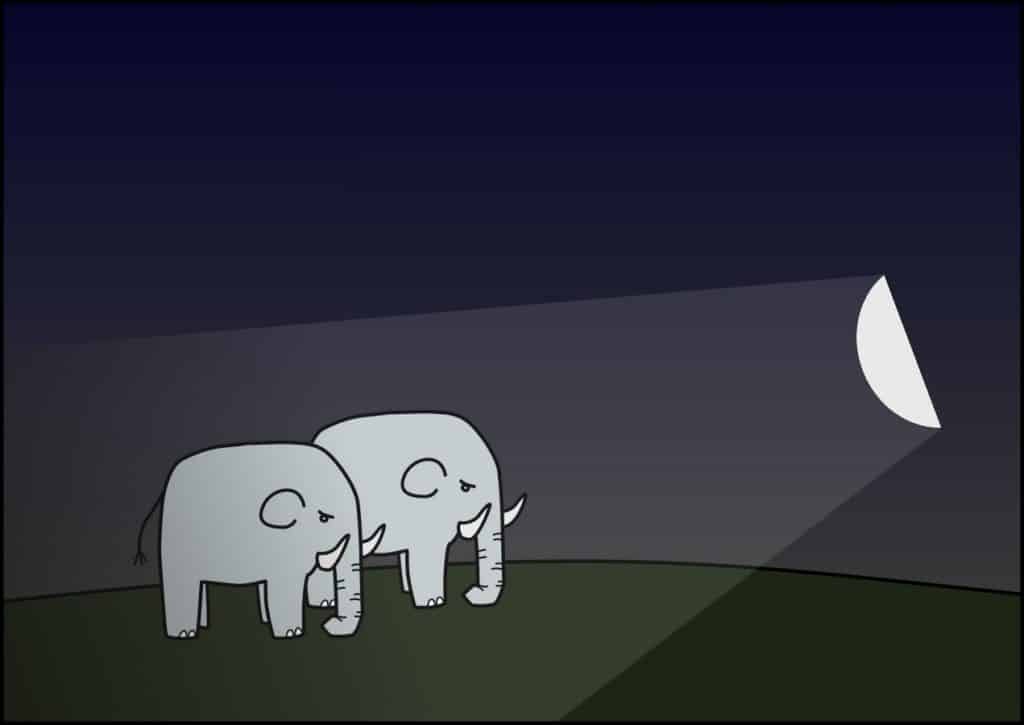 Applying knowledge of the inverse square law. To evenly light a group of objects, you need to place your light source farther away.