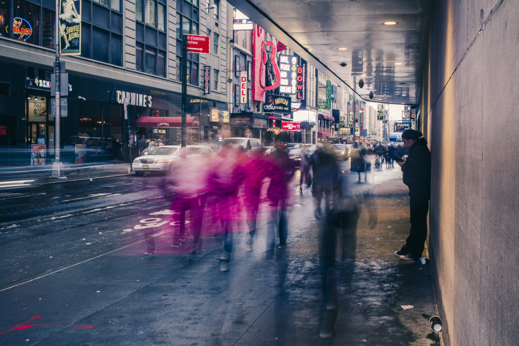 By blurring human figures, you can strengthen your message and your whole picture’s atmosphere. Canon EOS 100D, EF-S24mm f/2.8 STM, 2 s, f/11, focal length 24 mm 