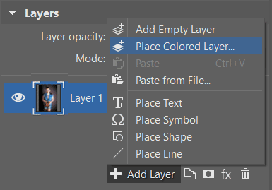 Adding a colored layer.