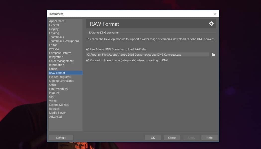 Adobe DNG Converter 16.0 free instals