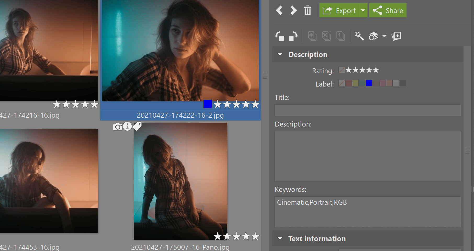 Using the Catalog in Zoner Photo Studio X