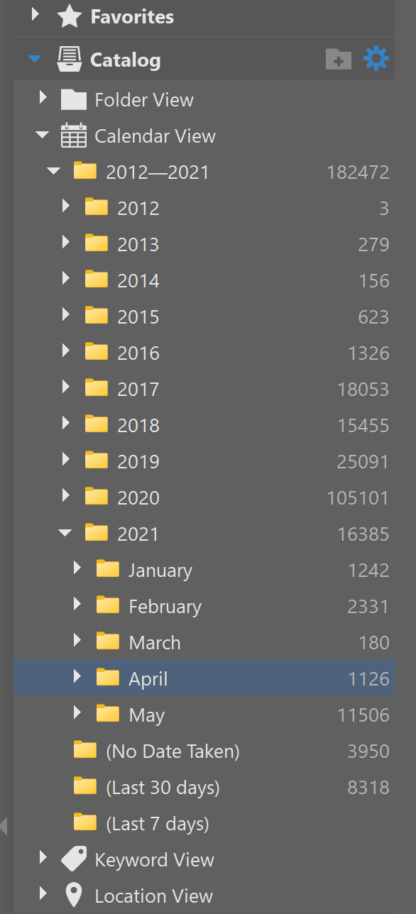 Using the Catalog in Zoner Studio