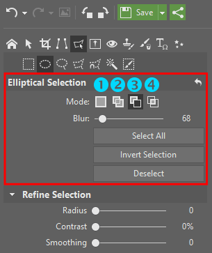 selection modes