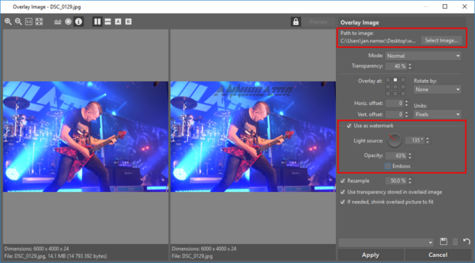How to Add a Watermark to Photos: a picture watermark.