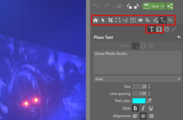How to Add a Watermark to Photos: object-placement tools.