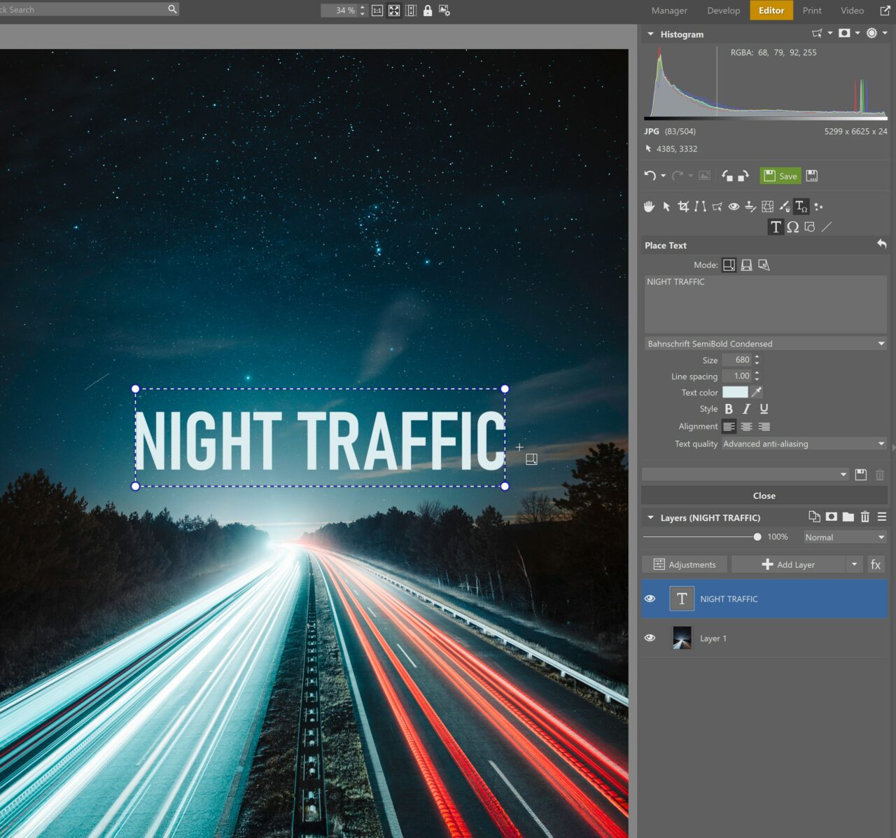 Add text to your photos