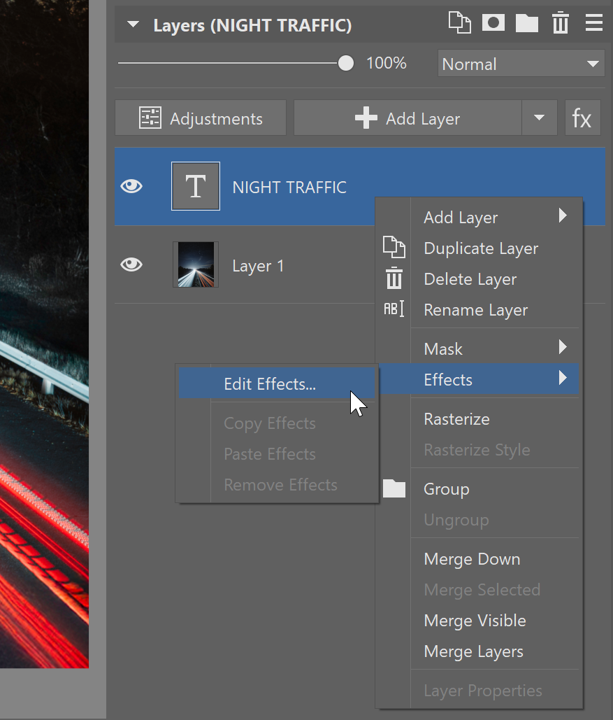 Add text to your photos or images – add text effects
