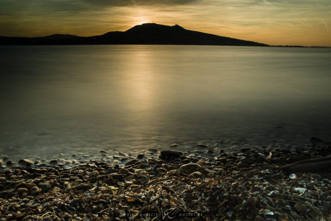 A reservoir near the Palava hills in the Czech Republic shot with a longer exposure.