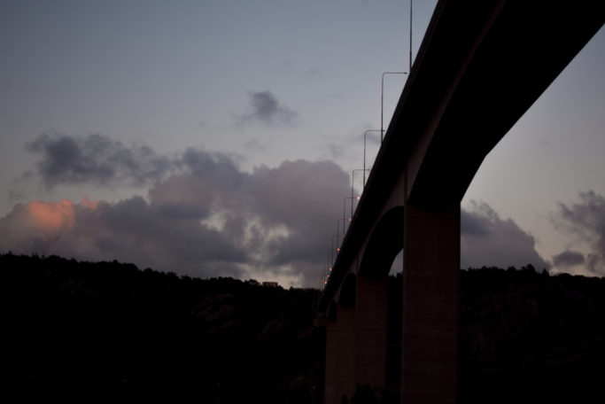 6 Tips for Shooting Outdoors: a concrete bridge in Sweden.