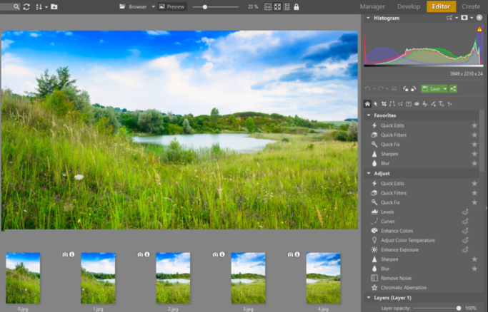 How to create a panorama: fine-tuning panorama in the Editor.