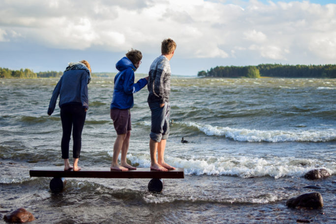 6 Tips for Shooting Outdoors: waves on lake.