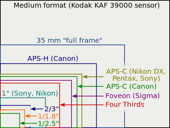 Learn the Language of Crop Factors: A comparison of various sensor sizes.