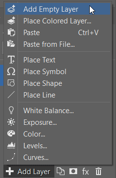 How to Crop Product Photos: an empty layer.