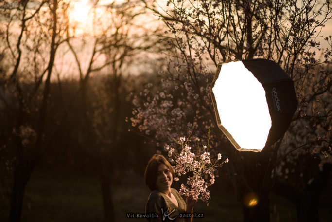 backstage of a previous portrait.