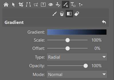 How to Crop Product Photos: the Gradient tool.
