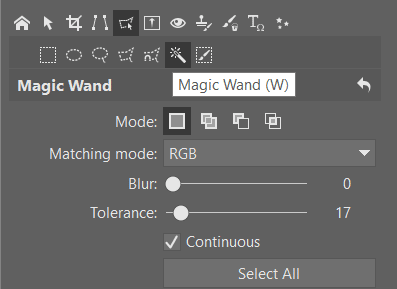 How to Crop Product Photos: Magic Wand menu,