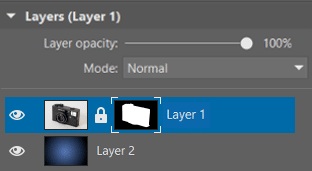 How to Crop Product Photos: selection of a layer mask.