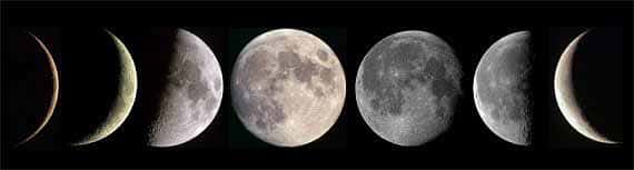 How to Photograph the Moon: moon phases.