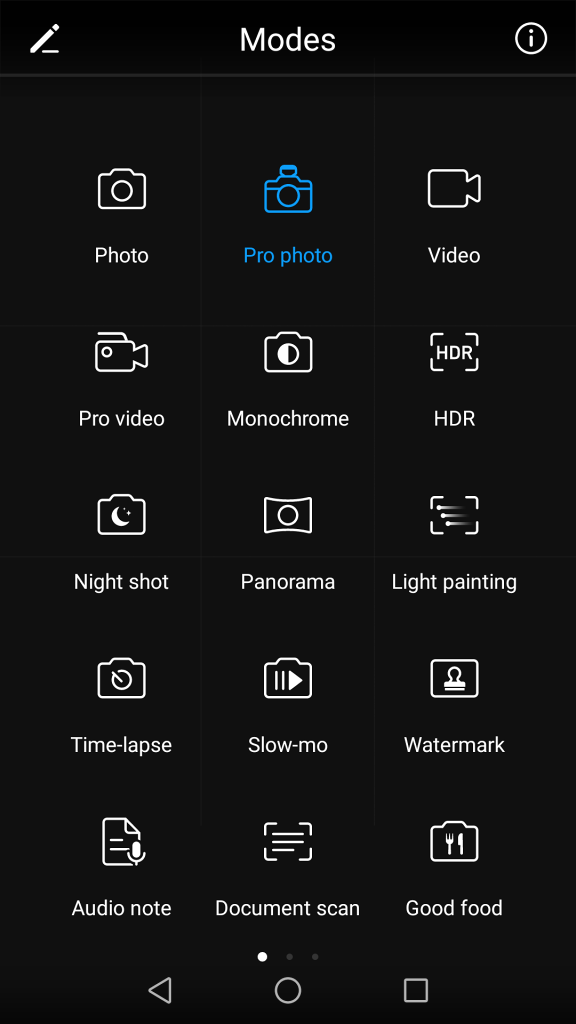 Taking Pictures With Your Phone: the menu item for enabling custom exposure.