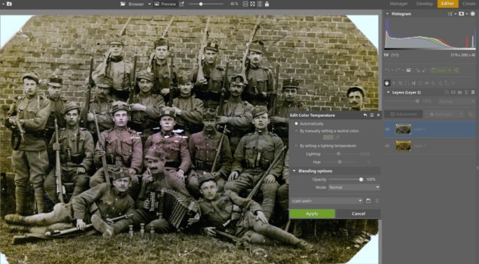 How to Save Your Old Photos: automatic color-temperature edits.