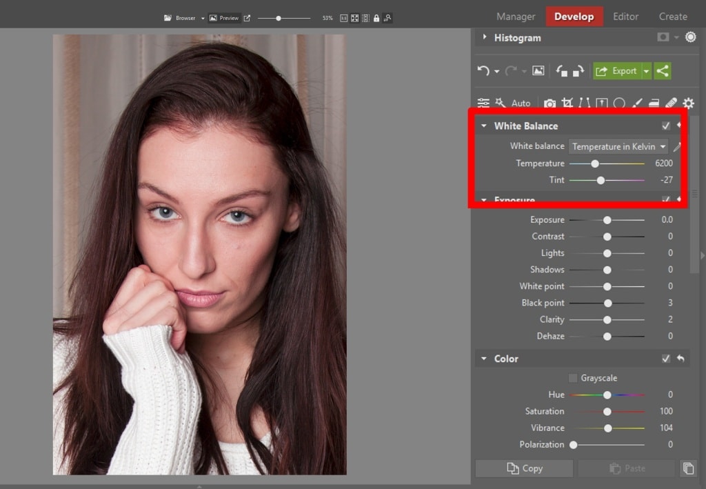 Learn to Edit Portraits and Discover the 5 Most Common Portrait Photo Problems- white balance