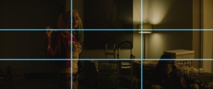 the rule of thirds in Suicide Squad - lines.